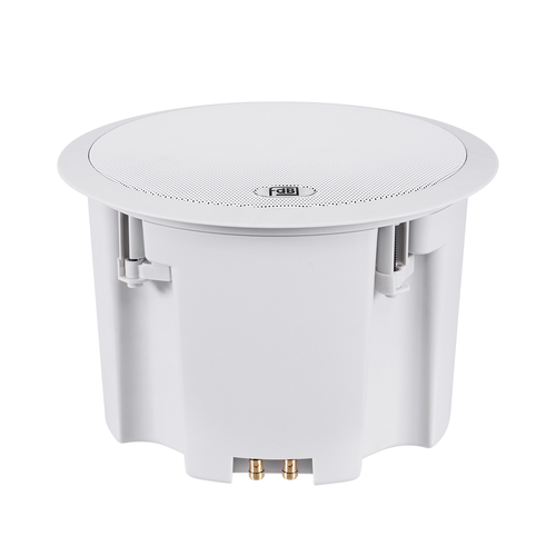 GloboStar® FDB C800T 98013 Facilities Speaker - Παθητικό Ηχείο Εγκαταστάσεων Χωνευτό Οροφής με Μετασχηματιστή 100V & 8Ω - 50W RMS (100W Peak) - 1 x 8 Inches LF & 1 x 1 Inches HF -  IP20 - Λευκό - Φ28 x Υ19.1cm