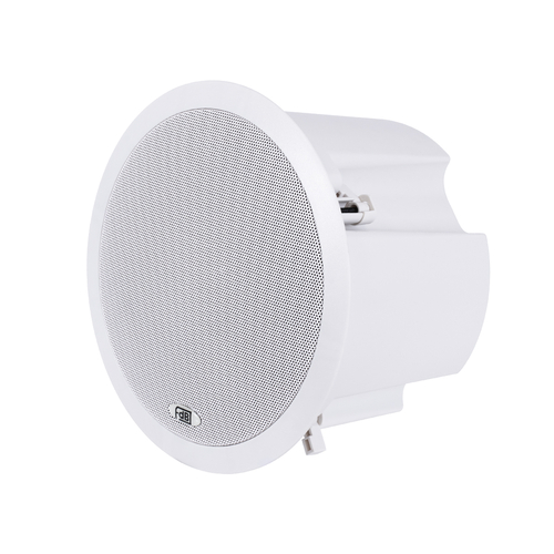 GloboStar® FDB C800T 98013 Facilities Speaker - Παθητικό Ηχείο Εγκαταστάσεων Χωνευτό Οροφής με Μετασχηματιστή 100V & 8Ω - 50W RMS (100W Peak) - 1 x 8 Inches LF & 1 x 1 Inches HF -  IP20 - Λευκό - Φ28 x Υ19.1cm