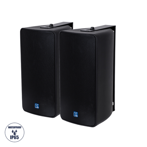 GloboStar® FDB ES106BT 98002 Facilities Speaker - Παθητικό Ηχείο Εγκαταστάσεων Επιτοίχιο με Μετασχηματιστή 100V & 16Ω - 80W RMS (320W Peak) - 1 x 6 Inches LF & 1 x 1 Inches HF - Αδιάβροχο IP65 - Μαύρο - Μ18.2 x Π22.4 x Υ36.2cm - Ζεύγος