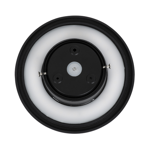 GloboStar® HELIO-R 60492 Φωτιστικό Τοίχου - Απλίκα Αρχιτεκτονικού Φωτισμού Εσωτερικού/Εξωτερικού Χώρου LED 7W 840lm 120° x 360° AC 220-240V Αδιάβροχο IP65 Φ16 x Π5cm - Φυσικό Λευκό 4500K - Μαύρο - Στρόγγυλο - Bridgelux Chip - 3 Years Warranty
