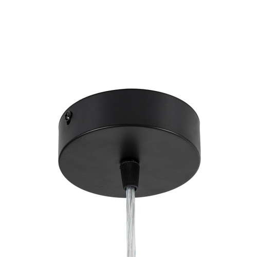 GloboStar® BARON 61254 Κρεμαστή Πλαφονιέρα Οροφής LED CCT 24W 2880lm 120° AC 220-240V - Εναλλαγή Φωτισμού μέσω Διακόπτη On/Off All In One Ψυχρό 6000k+Φυσικό 4500k+Θερμό 2700k Φ40 x Υ10cm - Μαύρο - 3 Years Warranty