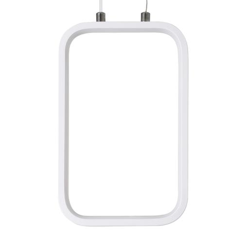 GloboStar® DEROBA 61299 Κρεμαστό Φωτιστικό Οροφής Linear Design LED CCT 12W 1320lm 360° AC 220-240V - Εναλλαγή Φωτισμού μέσω Διακόπτη On/Off All In One Ψυχρό 6000k+Φυσικό 4500k+Θερμό 2700k Μ16 x Π1.6 x Υ25.5cm - Λευκό - 3 Years Warranty
