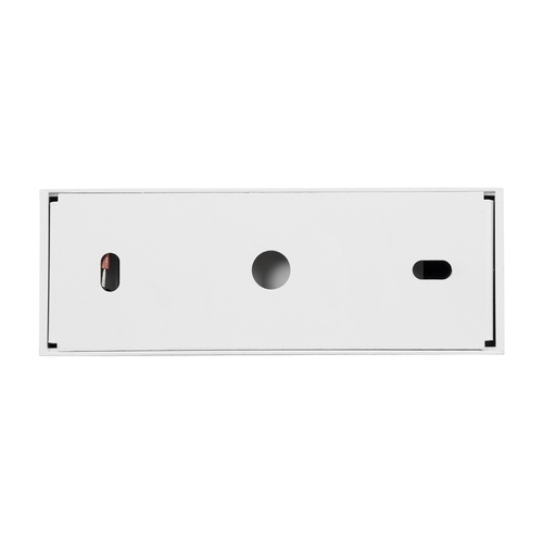 GloboStar® LUMINAR SUPERIOR 60326 Επιφανειακό LED Spot Downlight TrimLess 12W 1680lm 36° AC 220-240V IP20 Μ11.8 x Π4.2 x Υ6.6cm - Λευκό με Κάτοπτρο Χρωμίου - Φυσικό Λευκό 4500K - Bridgelux High Lumen Chip Gen2 - TÜV Certified Driver - 5 Years Warranty