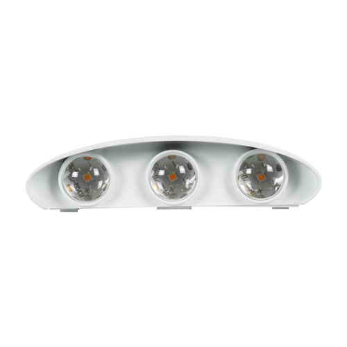 GloboStar® SIXOAD 60584 Φωτιστικό Τοίχου - Απλίκα Αρχιτεκτονικού Φωτισμού Εσωτερικού/Εξωτερικού Χώρου Up & Down LED 18W 2160lm 30° AC 220-240V Αδιάβροχο IP65 Μ17 x Π4 x Υ8cm - Θερμό Λευκό 2700K - Λευκό - Bridgelux Chip - 3 Years Warranty