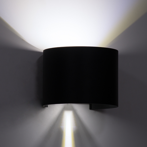 GloboStar® AXIS-R 60642 Φωτιστικό Τοίχου - Απλίκα Αρχιτεκτονικού Φωτισμού Εσωτερικού/Εξωτερικού Χώρου Up & Down LED 10W 1250lm 10 έως 60° AC 220-240V Αδιάβροχο IP65 Μ10 x Π10 x Υ10cm - Ψυχρό Λευκό 6000K - Γκρι Ανθρακί- Bridgelux Chip - 3 Years Warranty