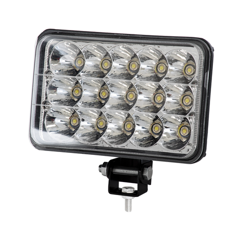 GloboStar® 85420 Vehicle & Forklift Work Lights - Φώτα Εργασίας για Οχήματα Περονοφόρα - Κλάρκ H4 H/L LED 45W DC 9-80V Αδιάβροχο IP67 Ψυχρό Λευκό 6000K Μ20.5 x Π13.5 x Υ6.5cm