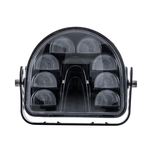 GloboStar® 85423 E9 Mark Forklift Safety Lights - Φώτα Προειδοποίησης & Διαγράμμισης Ασφαλείας για Περονοφόρα - Κλάρκ LED 24W DC 9-80V Αδιάβροχο IP67 Κόκκινο Μ14 x Π14.5 x Υ6cm