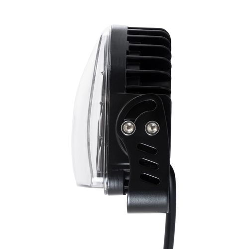 GloboStar® 85423 E9 Mark Forklift Safety Lights - Φώτα Προειδοποίησης & Διαγράμμισης Ασφαλείας για Περονοφόρα - Κλάρκ LED 24W DC 9-80V Αδιάβροχο IP67 Κόκκινο Μ14 x Π14.5 x Υ6cm