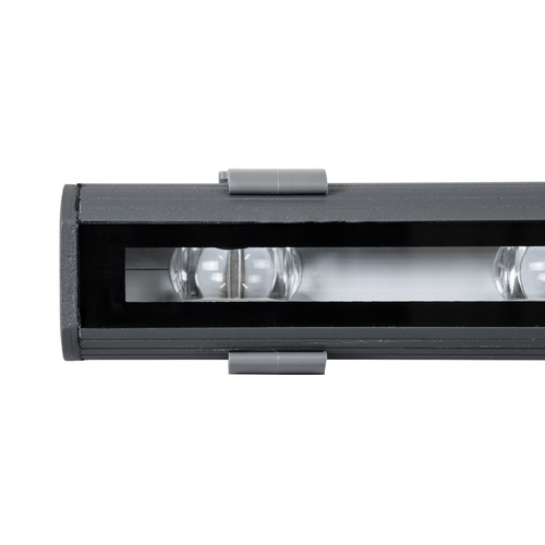 GloboStar® WINDOW-BARI 90539 Αρχιτεκτονικό Φωτιστικό Ανάδειξης Παραθύρων Window Light LED 12W 960lm 8x180° DC 24V Αδιάβροχο IP67 L30 x W4 x H3.5cm Μπλε - Γκρι Ανθρακί - 3 Years Warranty