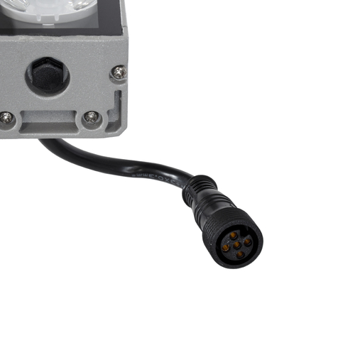 GloboStar® WASHER-JAVIA 90557 Μπάρα Φωτισμού Wall Washer LED 48W 3840lm 5° DC 24V Αδιάβροχο IP67 Μ100 x Π5.2 x Υ3.6cm (Υ8.5 με Βάση) Πολύχρωμο RGBW DMX512 - Γκρι Ανθρακί - 3 Χρόνια Εγγύηση