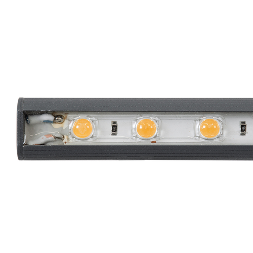 GLOBOSTAR® WASHER-STELLAR 90574 Μπάρα Φωτισμού Wall Washer LED 12W 1020lm 30° DC 24V Αδιάβροχο IP65 Πορτοκαλί 2200K Dimmable - Γκρι Ανθρακί - Μ100 x Π2 x Υ1.8cm - 3 Χρόνια Εγγύηση