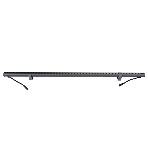 GLOBOSTAR® WASHER-STELLAR 90577 Μπάρα Φωτισμού Wall Washer LED 12W 1020lm 30° DC 24V Αδιάβροχο IP65 Πολύχρωμο RGBW Dimmable DMX512 - Γκρι Ανθρακί - Μ100 x Π3.2 x Υ3cm - 3 Χρόνια Εγγύηση