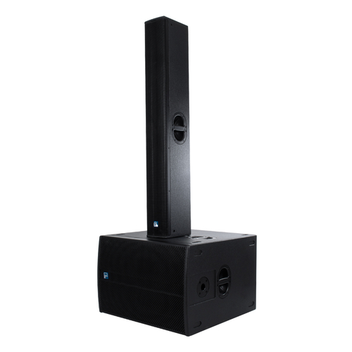 GloboStar® FDB K806 98027 PA Speaker - Παθητικό Ηχείο Column Κολωνάτο Επιτοίχιο & Επιδαπέδιο 6Ω - 480W RMS (1920W Peak) - 6 x 6 Inches Mid & 2 x 1.7 Inches HF - IP20 - Μαύρο - Μ15.8 x Π24.2 x Υ129cm