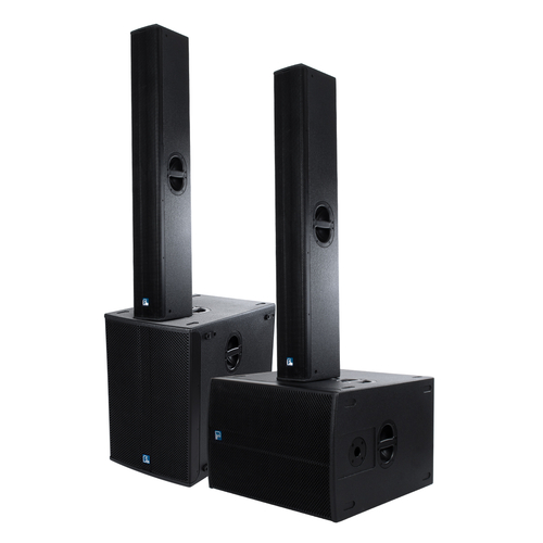 GloboStar® FDB K806+K118BAS 98027-98028-SET PA Column System - Ενεργό Αυτοενισχυόμενο Σετ Ηχείων & Subwoofer Column Κολωνάτο με Ψηφιακό Ενισχυτή SA2.68 AC 220V/50-60Hz -1200W RMS/4Ω + 960W RMS/6Ω (8640W Peak) - IP20 - Μαύρο - Σετ 4 Τεμαχίων