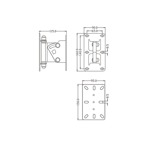 GloboStar® FDB K806-WB2 98030 Speaker Base Wall Bracket - Επιτοίχια Ρυθμιζόμενη Βάση Ηχείου για Τοποθέτηση Συστήματος Κολωνάτων Ηχείων K806 - IP20 - Μαύρο - Μ9.5 x Π11.5 x Υ16cm - Ζεύγος GloboStar® FDB K806-WB2 98030 Speaker Base Wall Bracket - Επιτοίχια Ρυθμιζόμενη Βάση Ηχείου για Τοποθέτηση Συστήματος Κολωνάτων Ηχείων K806 - IP20 - Μαύρο - Μ9.5 x Π11.5 x Υ16cm - Ζεύγος