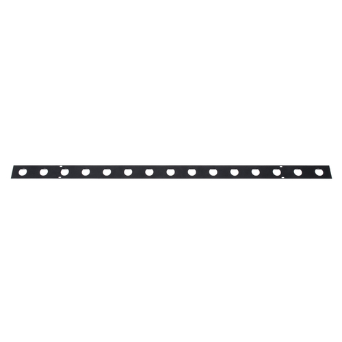 GloboStar® 90237 Μεταλλικο Καλυμμα 1 Μέτρου 15 Τεμαχίων για Ψηφιακή Αλυσίδα Γιρλάντα 20 Σποτ LED με Κωδικό 90140 Μαύρο Μ100 x Π4.7 x Υ1cm