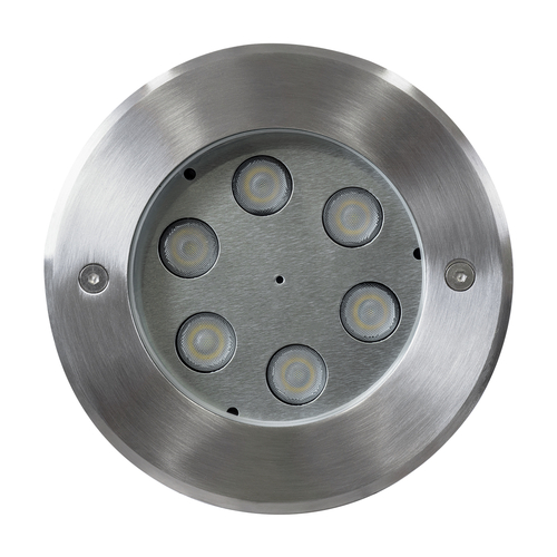 GloboStar® UNDERWATER-YUNI 90418 Υποβρύχιο Χωνευτό Φωτιστικό Σποτ Ειδικό για Σιντριβάνια LED 6W 600lm 30° DC 24V Αδιάβροχο IP68 Φ15 x Υ10cm Ψυχρό Λευκό 6000K - Ανοξείδωτο Ατσάλι - 3 Years Warranty