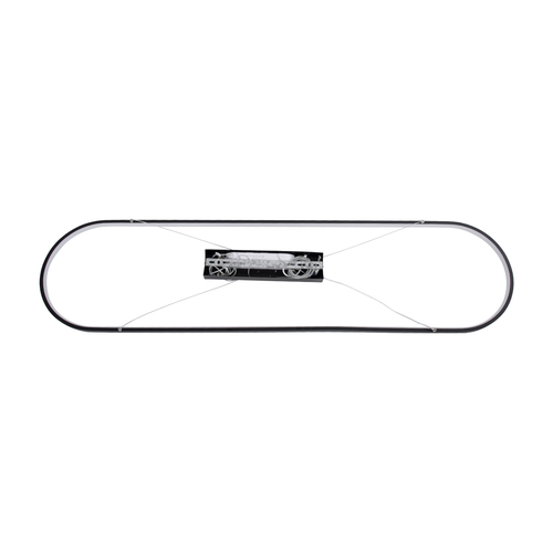GloboStar® BOLIVAR 61271 Κρεμαστό Φωτιστικό Οροφής Design LED CCT 54W 6210lm 300° AC 220-240V - Εναλλαγή Φωτισμού μέσω Τηλεχειριστηρίου All In One Ψυχρό 6000k+Φυσικό 4500k+Θερμό 2700k Dimmable Μ120 x Π30 x Υ2cm - Μαύρο - 3 Years Warranty