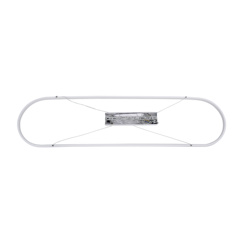 GloboStar® BOLIVAR 61272 Κρεμαστό Φωτιστικό Οροφής Design LED CCT 54W 6210lm 300° AC 220-240V - Εναλλαγή Φωτισμού μέσω Τηλεχειριστηρίου All In One Ψυχρό 6000k+Φυσικό 4500k+Θερμό 2700k Dimmable Μ120 x Π30 x Υ2cm - Λευκό - 3 Years Warranty