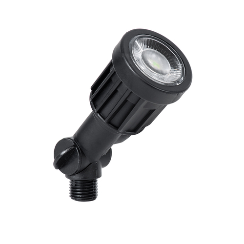 GloboStar® GARDENINI 61544 Καρφωτό Φωτιστικό Σποτ Κήπου LED 5W 550lm 38° DC 24V IP68 Υψηλής Αντοχής ABS IK06 Φ5.5 x Υ13.5cm - Πράσινο 550nm Dimmable - Μαύρο - Bridgelux Chip - 3 Years Warranty