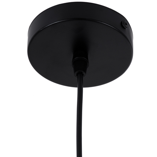 GloboStar® SHANGHAI 01025-C Μοντέρνο Κρεμαστό Φωτιστικό Καμπάνα Μονόφωτο 1 x E27 IP20 Μαύρο & Χρυσό Μέταλλο - Μ19 x Π19 x Υ38cm
