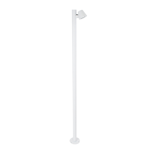 GloboStar® GARDENIA 60509 Φωτιστικό Κήπου - Πάρκου - Πλατείας - Κολωνάκι Αρχιτεκτονικού Φωτισμού Εξωτερικού Χώρου LED 7W 700lm 60° AC220-240V Αδιάβροχο IP65 - Σώμα Αλουμινίου & Tempered Glass - Μ15 x Π18 x Υ180cm - Θερμό Λευκό 2700K - Λευκό - Bridgelux Chip - 5 Years Warranty