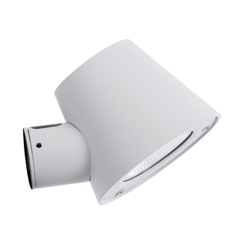 GloboStar® GARDENIA 60797 Φωτιστικό Τοίχου - Απλίκα Αρχιτεκτονικού Φωτισμού Εσωτερικού/Εξωτερικού Χώρου Up or Down LED 7W 700lm 60° AC220-240V Αδιάβροχο IP65 - Σώμα Αλουμινίου & Tempered Glass - Μ9.5 x Π13 x Υ7.7cm - Θερμό Λευκό 2700K - Λευκό - Bridgelux Chip - 5 Years Warranty