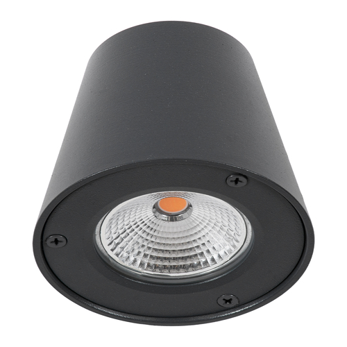 GloboStar® GARDENIA 60798 Φωτιστικό Τοίχου - Απλίκα Αρχιτεκτονικού Φωτισμού Εσωτερικού/Εξωτερικού Χώρου Up or Down LED 7W 700lm 60° AC220-240V Αδιάβροχο IP65 - Σώμα Αλουμινίου & Tempered Glass - Μ9.5 x Π13 x Υ7.7cm - Θερμό Λευκό 2700K - Γκρι Ανθρακί - Bridgelux Chip - 5 Years Warranty