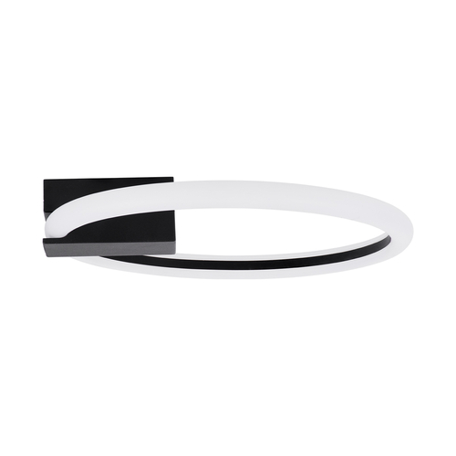 GloboStar® CINDERELLA 60976 Φωτιστικό Οροφής Δαχτυλίδι-Κύκλος LED CCT 16W 1792lm 360° AC 220-240V - Εναλλαγή Φωτισμού μέσω Διακόπτη On/Off All In One Ψυχρό 6000k+Φυσικό 4500k+Θερμό 2700k Φ28cm - Μαύρο - 3 Years Warranty