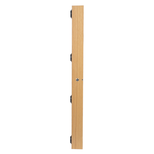 GloboStar® MAKEUP MIRROR-60x90-1 Μοντέρνος Καθρέπτης Μακιγιάζ με Πλαίσιο Φυσικού Ξύλου με Διακόπτη On/Off 10 x E27 AC220-240V - Μ60 x Π7 x Υ90cm - Μπεζ Δρυς