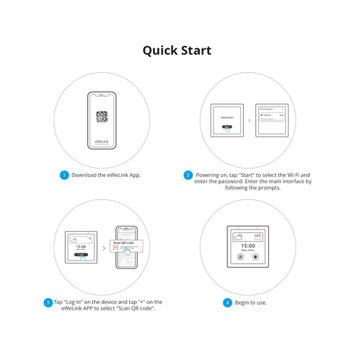 GloboStar® 80094 SONOFF NSPanel86PB Wi-Fi & Zigbee 3.0 Smart Scene Wall Switch (86/EU Type) - AC 100-240V - Integrated HMI Touch Panel - Smart Controller & Gateway for All Smart Devises