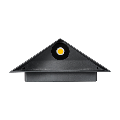GloboStar® STEALTH 60519 Φωτιστικό Τοίχου - Απλίκα Αρχιτεκτονικού Φωτισμού Εσωτερικού/Εξωτερικού Χώρου Up or Down LED 10W 1000lm 60° AC220-240V Αδιάβροχο IP65 - Σώμα Αλουμινίου & Tempered Glass - Μ17 x Π7.5 x Υ17cm - Θερμό Λευκό 2700K - Γκρι Ανθρακί - Bridgelux Chip - 5 Years Warranty