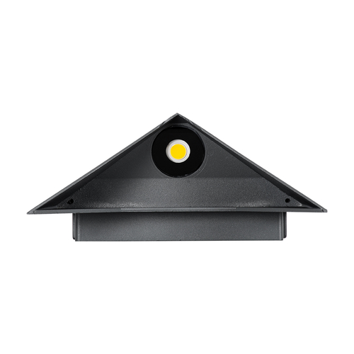 GloboStar® STEALTH 60522 Φωτιστικό Τοίχου - Απλίκα Αρχιτεκτονικού Φωτισμού Εσωτερικού/Εξωτερικού Χώρου Up or Down LED 10W 1100lm 60° AC220-240V Αδιάβροχο IP65 - Σώμα Αλουμινίου & Tempered Glass - Μ17 x Π17 x Υ7.5cm - Φυσικό Λευκό 4500K - Γκρι Ανθρακί - Bridgelux Chip - 5 Years Warranty