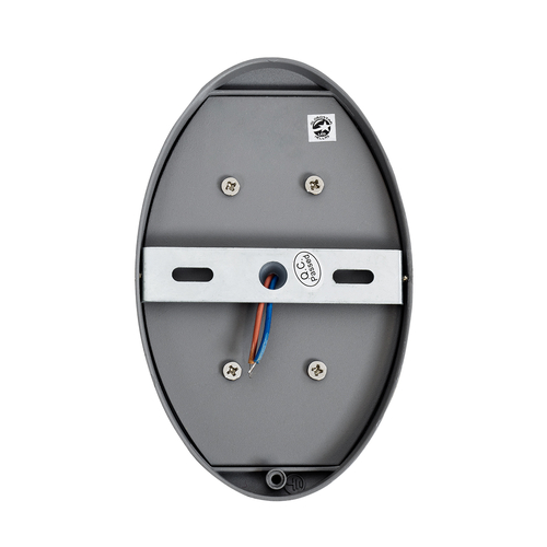 GloboStar® JEREMY 60531 Φωτιστικό Τοίχου - Απλίκα Αρχιτεκτονικού Φωτισμού Εσωτερικού/Εξωτερικού Χώρου Up & Down LED 10W 1000lm 60° AC220-240V Αδιάβροχο IP65 - Σώμα Αλουμινίου & Tempered Glass - Μ16 x Π10 x Υ7cm - Θερμό Λευκό 2700K - Γκρι Ανθρακί - Bridgelux Chip - 5 Years Warranty