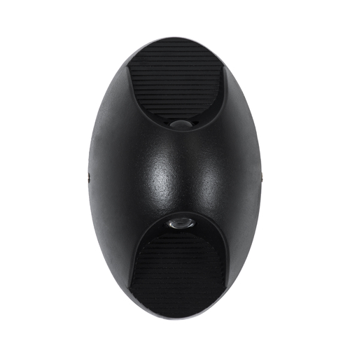 GloboStar® JEREMY 60532 Φωτιστικό Τοίχου - Απλίκα Αρχιτεκτονικού Φωτισμού Εσωτερικού/Εξωτερικού Χώρου Up & Down LED 10W 1000lm 60° AC220-240V Αδιάβροχο IP65 - Σώμα Αλουμινίου & Tempered Glass - Μ16 x Π10 x Υ7cm - Θερμό Λευκό 2700K - Μαύρο - Bridgelux Chip - 5 Years Warranty