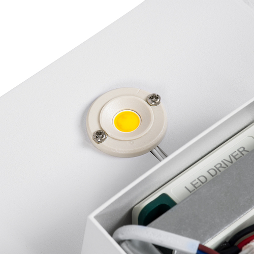 GloboStar® CUADRADO 60569 Φωτιστικό Τοίχου - Απλίκα Αρχιτεκτονικού Φωτισμού Εσωτερικού/Εξωτερικού Χώρου Up or Down LED 10W 1000lm 60° AC220-240V Αδιάβροχο IP65 - Σώμα Αλουμινίου & Tempered Glass - Μ14 x Π14 x Υ4.5cm - Θερμό Λευκό 2700K - Λευκό - Bridgelux Chip - 5 Years Warranty