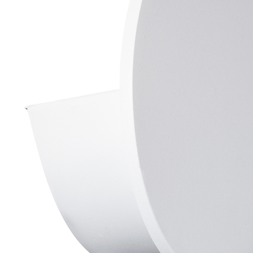 GloboStar® REDONDO 60572 Φωτιστικό Τοίχου - Απλίκα Αρχιτεκτονικού Φωτισμού Εσωτερικού/Εξωτερικού Χώρου Up or Down LED 10W 1000lm 60° AC220-240V Αδιάβροχο IP65 - Σώμα Αλουμινίου & Tempered Glass - Μ14 x Π14 x Υ5cm - Θερμό Λευκό 2700K - Λευκό - Bridgelux Chip - 5 Years Warranty