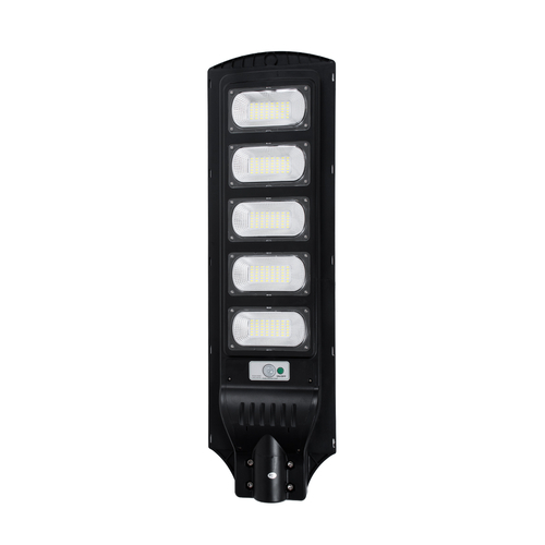 GloboStar® STREETA 85345 Professional LED Solar Street Light Αυτόνομο Ηλιακό Φωτιστικό Δρόμου 150W 1500lm 240 x LED SMD 5730 με Ενσωματωμένο Φωτοβολταϊκό Panel 6V 18W & Επαναφορτιζόμενη Μπαταρία Li-ion 3.2V 20000mAh με Αισθητήρα Ημέρας-Νύχτας & PIR Αισθητήρα Κίνησης - Αδιάβροχο IP65 - Ψυχρό Λευκό 6000K - Μ25 x Π6 x Υ83cm - 2 Years Warranty