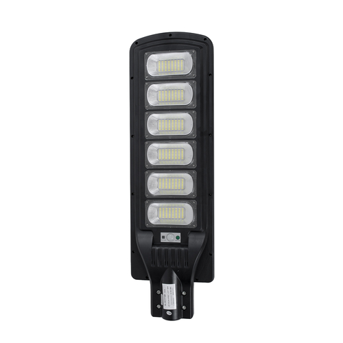 GloboStar® STREETA 85346 Professional LED Solar Street Light Αυτόνομο Ηλιακό Φωτιστικό Δρόμου 180W 1800lm 288 x LED SMD 5730 με Ενσωματωμένο Φωτοβολταϊκό Panel 6V 20W & Επαναφορτιζόμενη Μπαταρία Li-ion 3.2V 30000mAh με Αισθητήρα Ημέρας-Νύχτας & PIR Αισθητήρα Κίνησης - Αδιάβροχο IP65 - Ψυχρό Λευκό 6000K - Μ25 x Π7 x Υ83cm - 2 Years Warranty