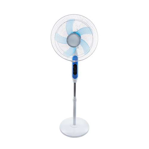 GloboStar® SOLARE-FAN 85357 Solar Fan Αυτόνομος Ηλιακός Επιδαπέδιος Ανεμιστήρας 25W 2 Λειτουργιών Ρεύματος με AC 220-240V ή με Φωτοβολταϊκό Panel 9V 15W & Επαναφορτιζόμενη Μπαταρία Li-ion 7.4V 6000mAh - 12 Ταχύτητες - Ασύρματο Χειριστήριο - Ενσωματωμένο USB 2.0 Charger Συσκευών - IP20 - Μ44 x Π37.5 x Υ132cm - Λευκό - 2 Years Warranty