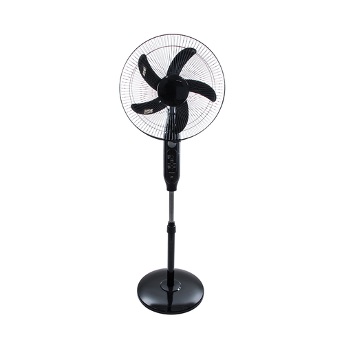 GloboStar® SOLARE-FAN 85358 Solar Fan Αυτόνομος Ηλιακός Επιδαπέδιος Ανεμιστήρας 25W 2 Λειτουργιών Ρεύματος με AC 220-240V ή με Φωτοβολταϊκό Panel 9V 15W & Επαναφορτιζόμενη Μπαταρία Li-ion 7.4V 6000mAh - 12 Ταχύτητες - Ασύρματο Χειριστήριο - Ενσωματωμένο USB 2.0 Charger Συσκευών - IP20 - Μ44 x Π37.5 x Υ132cm - Μαύρο - 2 Years Warranty
