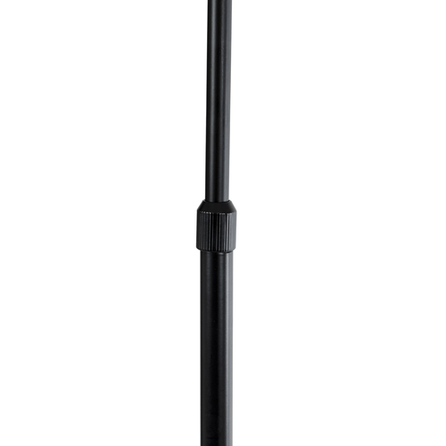 GloboStar® CORDELIA 02026 Μοντέρνο Επιδαπέδιο Φωτιστικό Μονόφωτο 1 x E27 IP20  - Μαύρο Αλουμίνιο, Λευκό Γυαλί με Λευκό Μάρμαρο - Μ30 x Π38 x Υ180cm