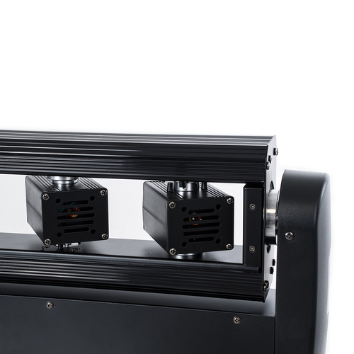 GloboStar® AMNESIA 51179 Επαγγελματική Κινούμενη Ρομποτική Μπάρα Super LASER BEAM Light 150W - 6 x 1W Laser - 300mW RED/638nm - 100mW GREEN/531nm - 600mW BLUE/442nm - AC 220V-240V IP20 3in1 RGB DMX512 - Μ86 x Π23 x Υ9cm - 2 Χρόνια Εγγύηση