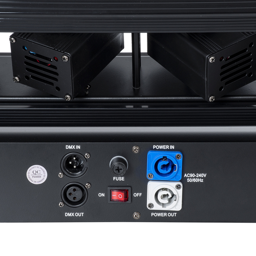 GloboStar® AMNESIA 51179 Επαγγελματική Κινούμενη Ρομποτική Μπάρα Super LASER BEAM Light 150W - 6 x 1W Laser - 300mW RED/638nm - 100mW GREEN/531nm - 600mW BLUE/442nm - AC 220V-240V IP20 3in1 RGB DMX512 - Μ86 x Π23 x Υ9cm - 2 Χρόνια Εγγύηση