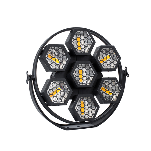 GloboStar® 51195 HALO HEXA Επαγγελματικό Φωτιστικό Ειδικών Εφέ DIGITAL MATRIX PIXEL & Blinder - 7 x 50W LED COB Chips Ultra Gold Warm White 2200K & 168 x 0.5W LED SMD5050 Chips RGB - AC 220V-240V DMX512 Display on Body - Μαύρο - Μ50 x Π10.5 x Υ47cm GloboStar® 51195 HALO HEXA Επαγγελματικό Φωτιστικό Ειδικών Εφέ DIGITAL MATRIX PIXEL & Blinder - 7 x 50W LED COB Chips Ultra Gold Warm White 2200K & 168 x 0.5W LED SMD5050 Chips RGB - AC 220V-240V DMX512 Display on Body - Μαύρο - Μ50 x Π10.5 x Υ47cm