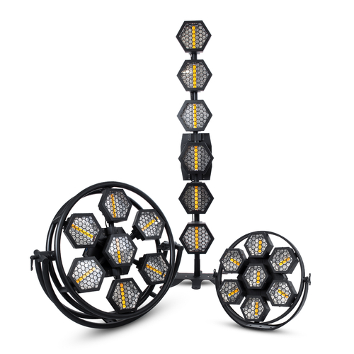 GloboStar® 51196 HALO HEXA Επαγγελματικό Φωτιστικό Ειδικών Εφέ DIGITAL MATRIX PIXEL & Blinder - 7 x 100W LED COB Chips Ultra Gold Warm White 2200K & 168 x 0.5W LED SMD5050 Chips RGB - AC 220V-240V DMX512 Display on Body - Μαύρο - Μ95 x Π17.5 x Υ78.5cm GloboStar® 51196 HALO HEXA Επαγγελματικό Φωτιστικό Ειδικών Εφέ DIGITAL MATRIX PIXEL & Blinder - 7 x 100W LED COB Chips Ultra Gold Warm White 2200K & 168 x 0.5W LED SMD5050 Chips RGB - AC 220V-240V DMX512 Display on Body - Μαύρο - Μ95 x Π17.5 x Υ78.5cm