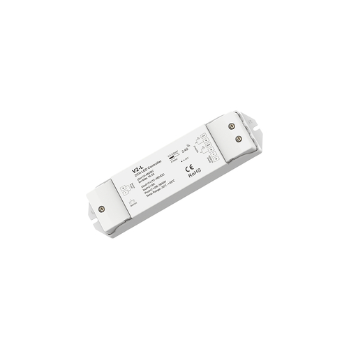 GloboStar® 71565 V2-L SKYDANCE DC RF 2.4Ghz Dimmer High Speed Controller & Push Dimming 2 Κανάλια DC 12-48V 2 x 8A 384W - Max 16.5A 384W - IP20 Μ17.5 x Π4.5 x Υ2.5cm - 5 Years Warranty