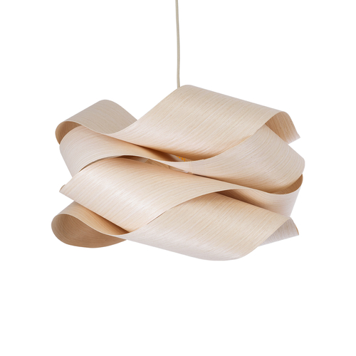 GloboStar® SARDIGNA 02181 Boho Κρεμαστό Φωτιστικό Πλέγμα Μονόφωτο 1 x E27 IP20 Μπεζ Ξύλο - Μ60 x Π60 x Υ30cm