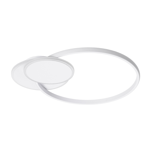 GloboStar® CIRCUO 61230 Φωτιστικό Οροφής Δαχτυλίδι-Κύκλος LED CCT 75W 8400lm 360° AC 220-240V - Εναλλαγή Φωτισμού μέσω Τηλεχειριστηρίου All In One Ψυχρό 6000k+Φυσικό 4500k+Θερμό 2700k Dimmable Μ53 x Π42.5 x Υ9cm - Λευκό - 3 Years Warranty