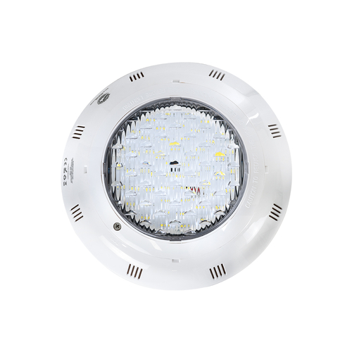 GLOBOSTAR® POOLETI 61539 Υποβρύχιο Φωτιστικό για Σιντριβάνια/Πισίνες LED 25W 2000lm 120° AC/DC 12V Αδιάβροχο IP68 Φυσικό Λευκό 4500K Dimmable  - 2m VDE Rubber Καλώδιο - Φ30 x Υ6.5cm - 3 Χρόνια Εγγύηση